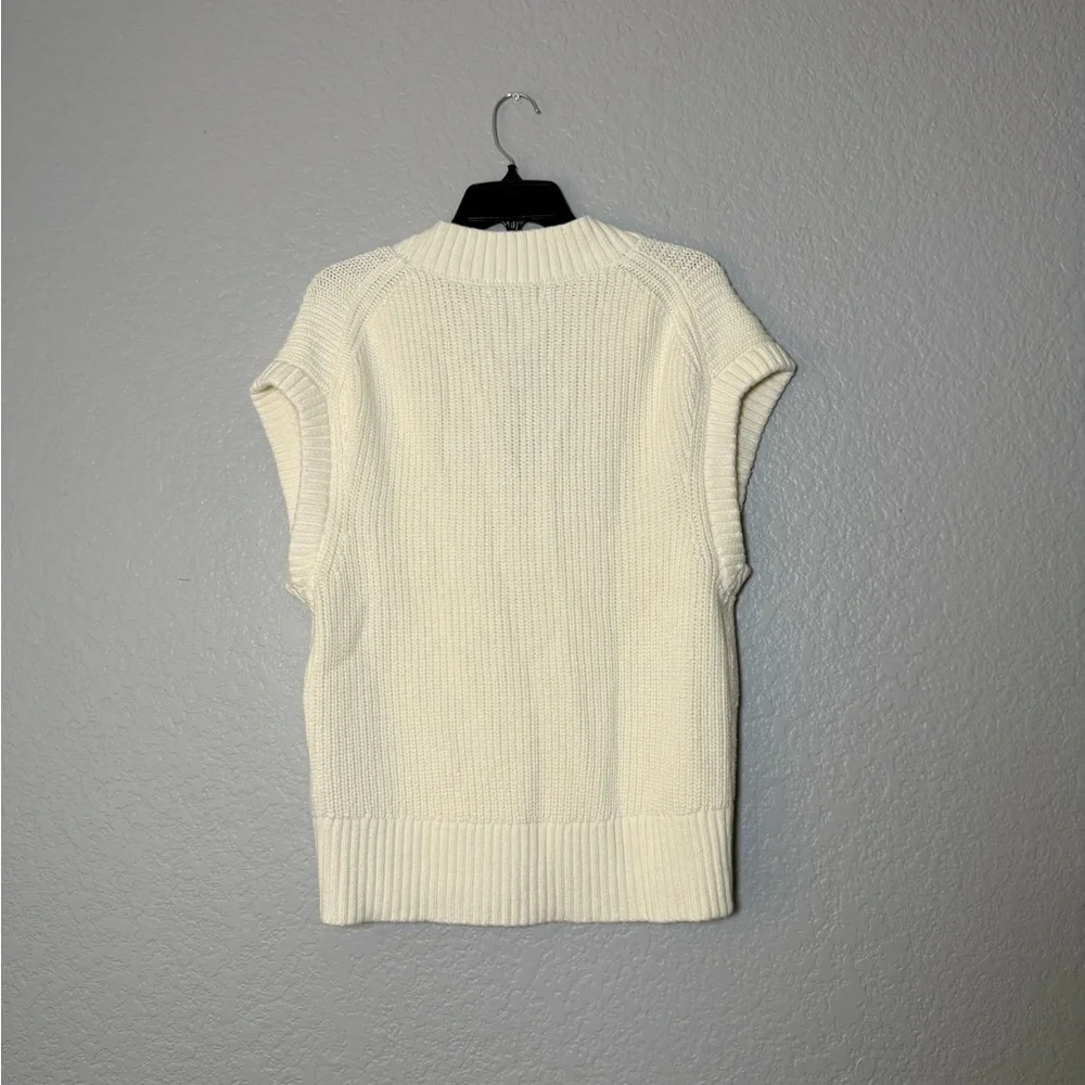 Banana Republic women’s Oversized Washable Cotton Sweater Vest size Xs - Picture 3 of 9